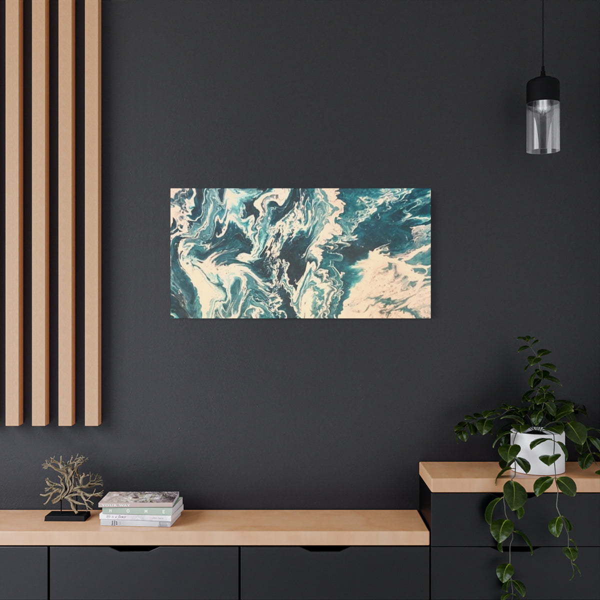 Frequency Shift | Higher Than The Ceiling Abstract Canvas Art
