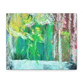 Abstract Green & Pink Canvas Wall Art | Higher Than the Ceiling