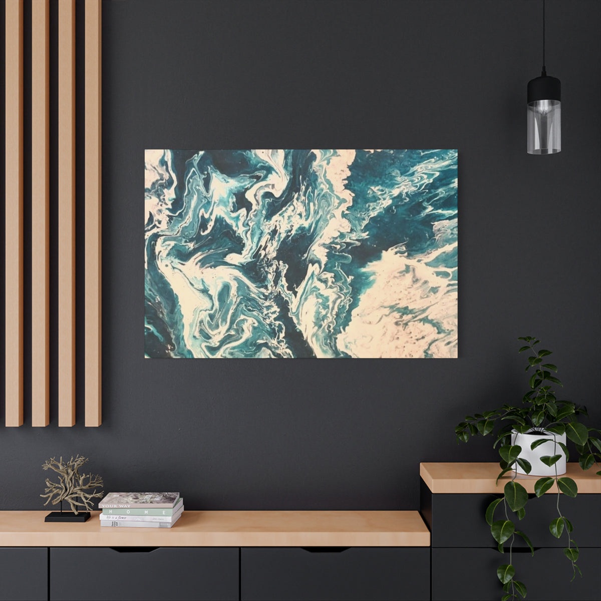 Frequency Shift | Higher Than The Ceiling Abstract Canvas Art