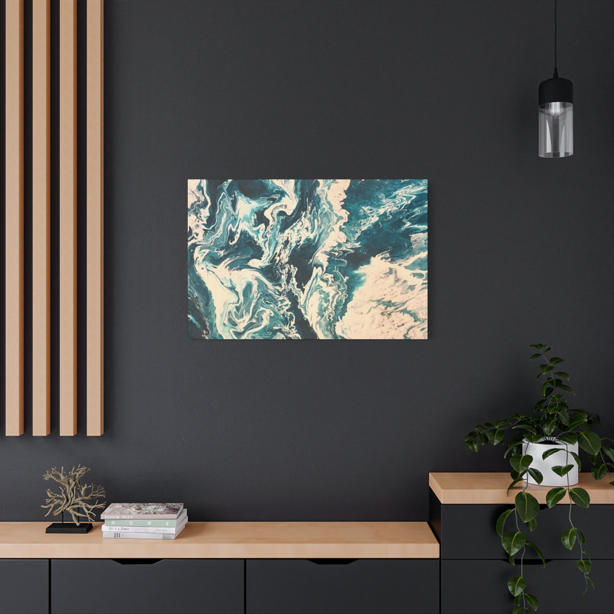 Frequency Shift | Higher Than The Ceiling Abstract Canvas Art