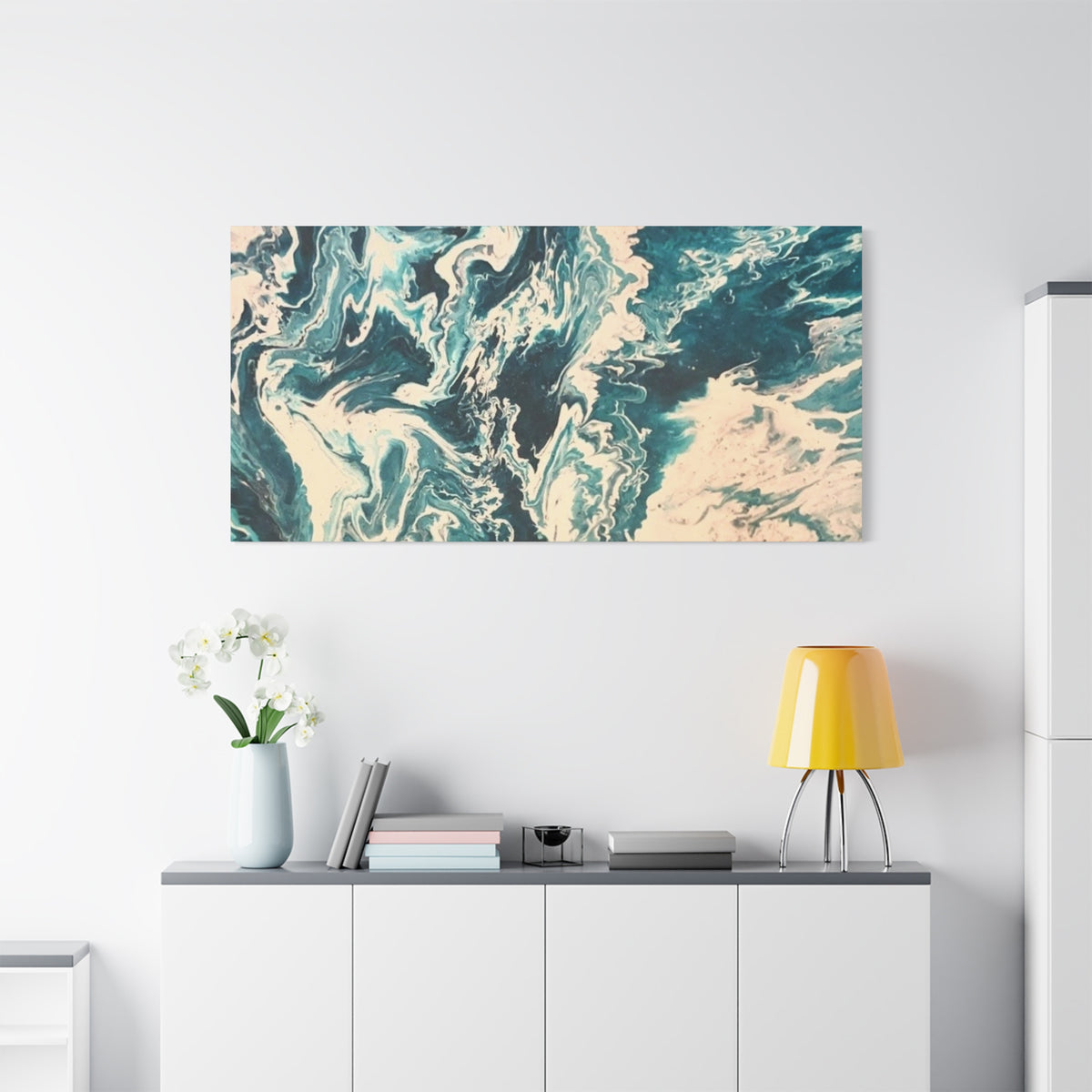 Frequency Shift | Higher Than The Ceiling Abstract Canvas Art